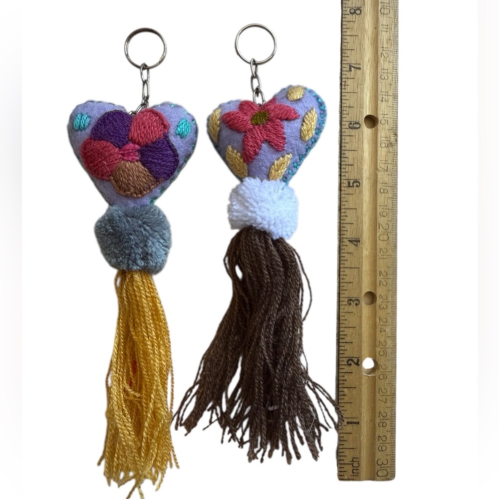 Artisan Made Felt Purse Charms (Pair)